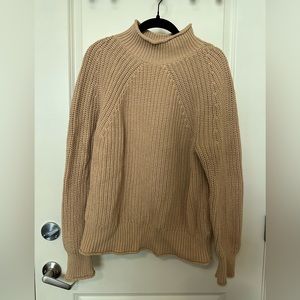 Tan J. Crew Turtle Neck Sweater